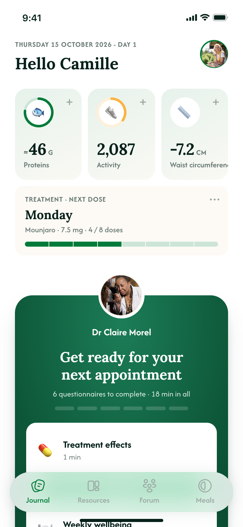 Boli Care Patient App - Daily Journal and Treatment Tracking